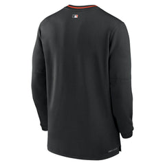Baltimore Orioles Nike Authentic Collection Performance Half-Zip Top - Black Tops
