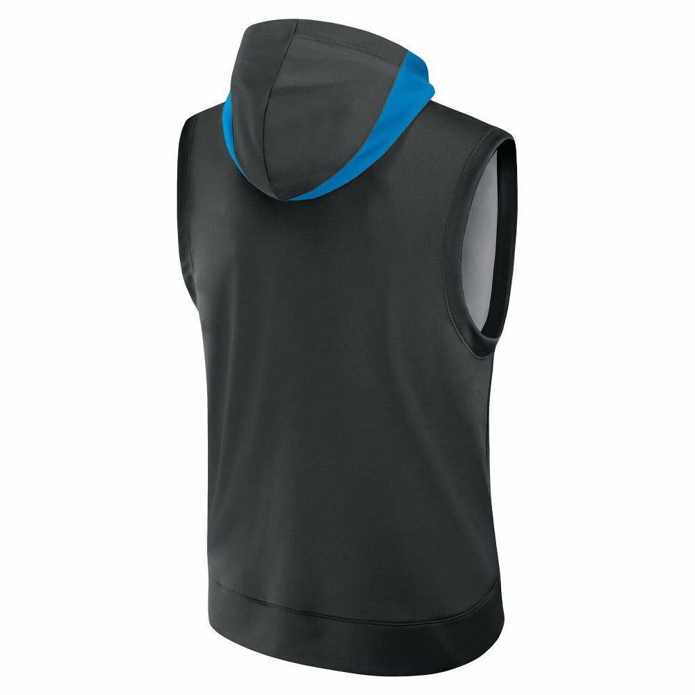Miami Marlins Nike Authentic Collection Dri-FIT Sleeveless Hoodie - Black Hoodies