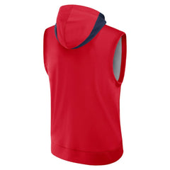 Los Angeles Angels Nike Authentic Collection Dri-FIT Sleeveless Hoodie - Red Hoodies