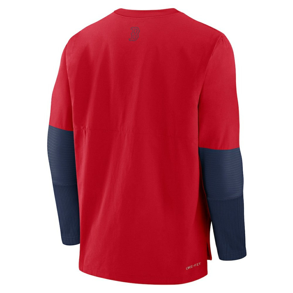 Boston Red Sox Nike Authentic Collection Player Dri-FIT Lightweight Pullover  - Red/Navy Pullover