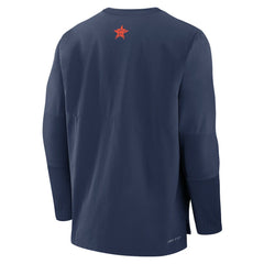 Houston Astros Nike Authentic Collection Player Dri-FIT Lightweight Pullover  - Navy/Orange Pullover