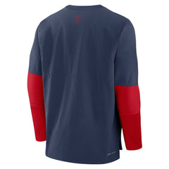 Boston Red Sox Nike Authentic Collection Player Dri-FIT Lightweight Pullover  - Navy/Red Pullover