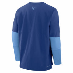 Kansas City Royals Nike Authentic Collection Player Dri-FIT Lightweight Pullover  - Royal/Light Blue Pullover