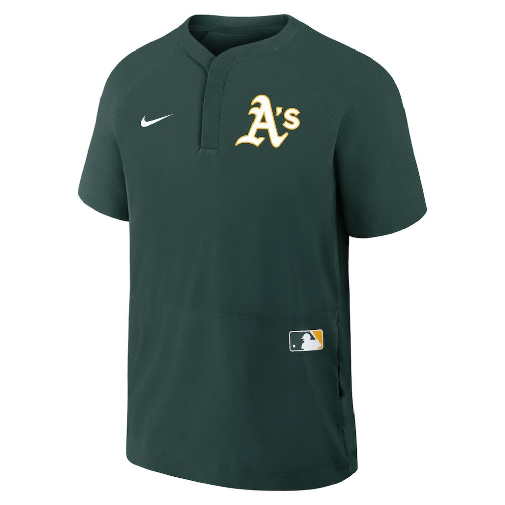Athletics Nike Authentic Collection Raglan Short Sleeve Windshirt - Green