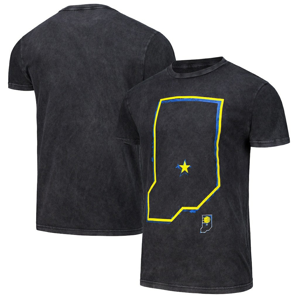 Indiana Pacers Stadium Essentials Unisex Vintage T-Shirt Black