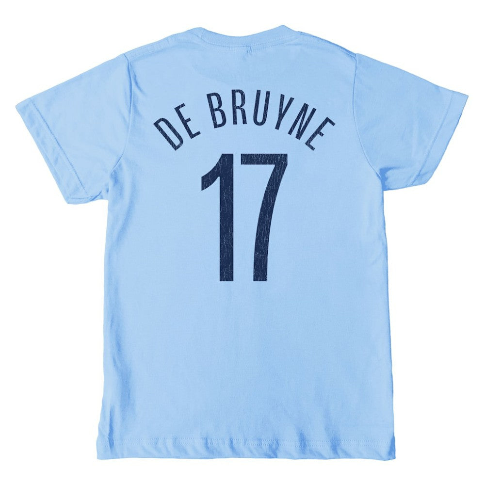 Kevin De Bruyne Manchester City 1863FC Youth Player T-Shirt Sky Blue
