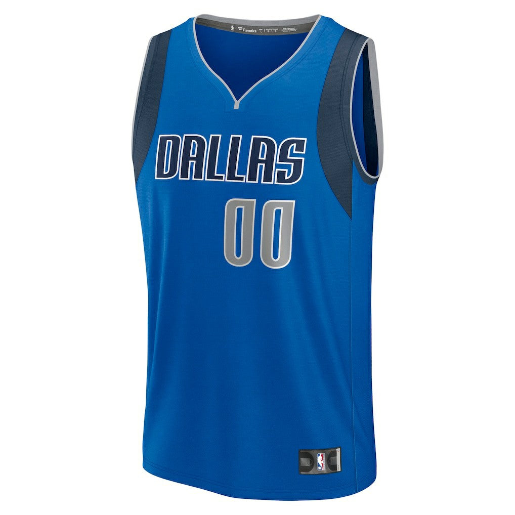 Dallas Mavericks Fast Break Custom Jersey Icon Editi- Blue - Fanatics