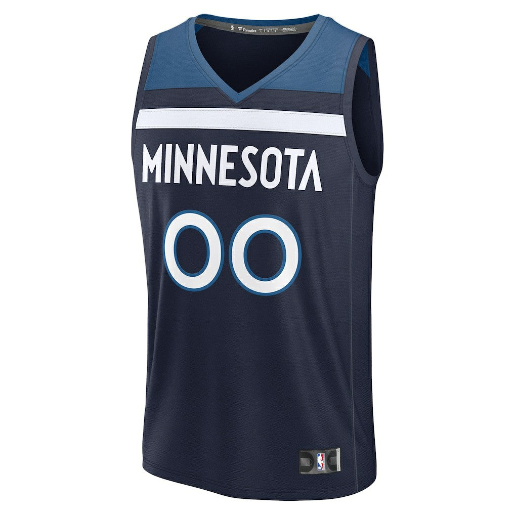 Minnesota Timberwolves Fastbreak Custom Jersey Icon Edition Navy - Fanatics