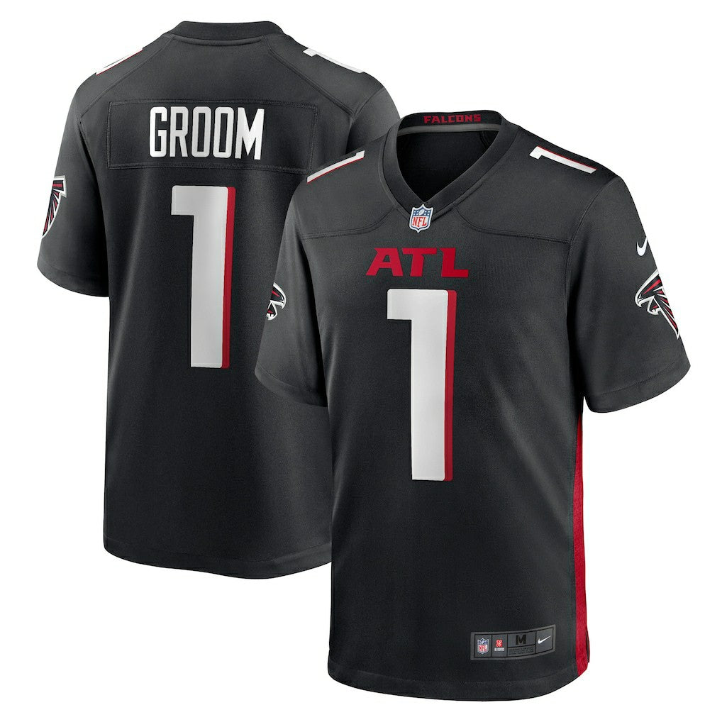 Number 1 Groom Atlanta Falcons Game Jersey - Black Jerseys