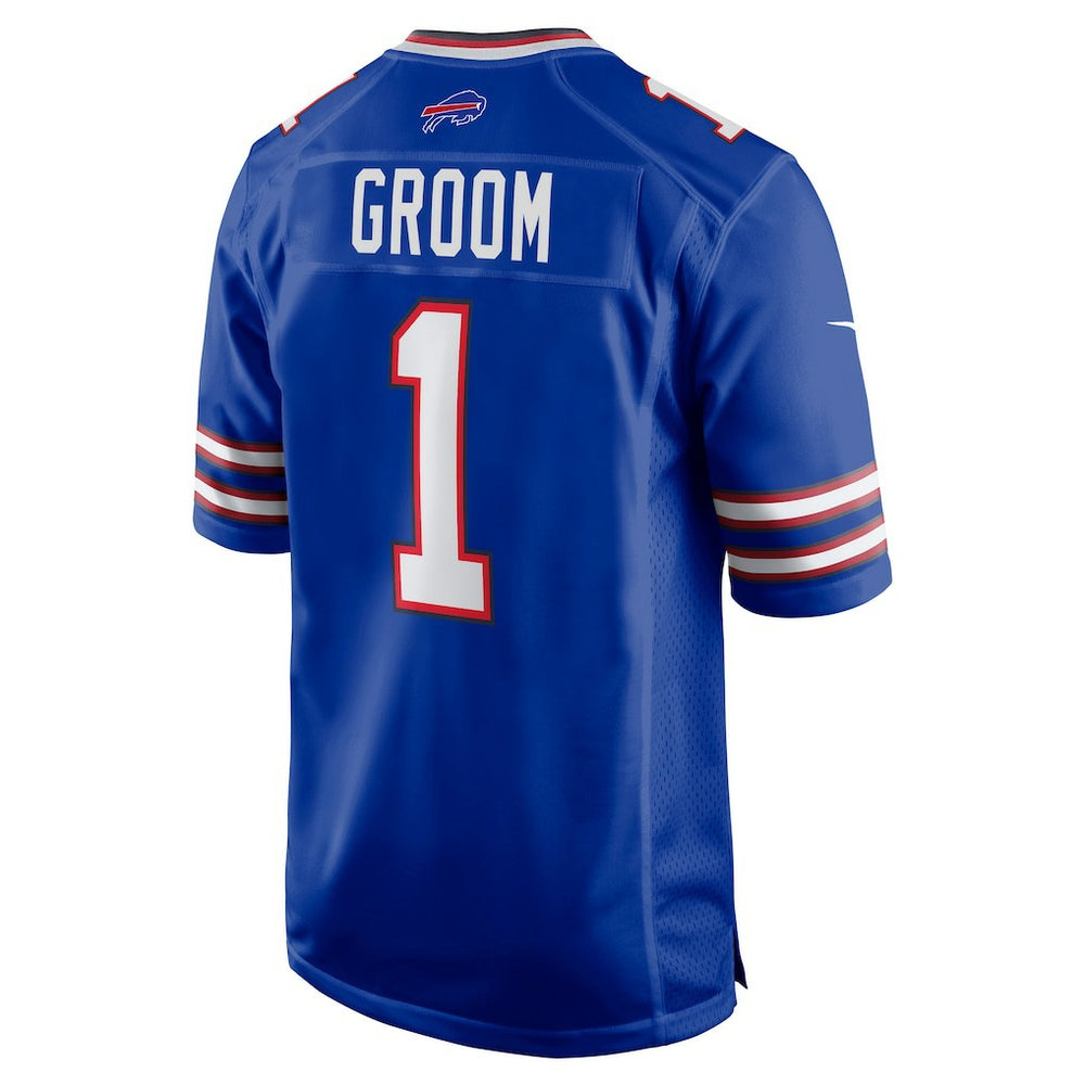 Number 1 Groom Buffalo Bills Game Jersey - Royal Jerseys