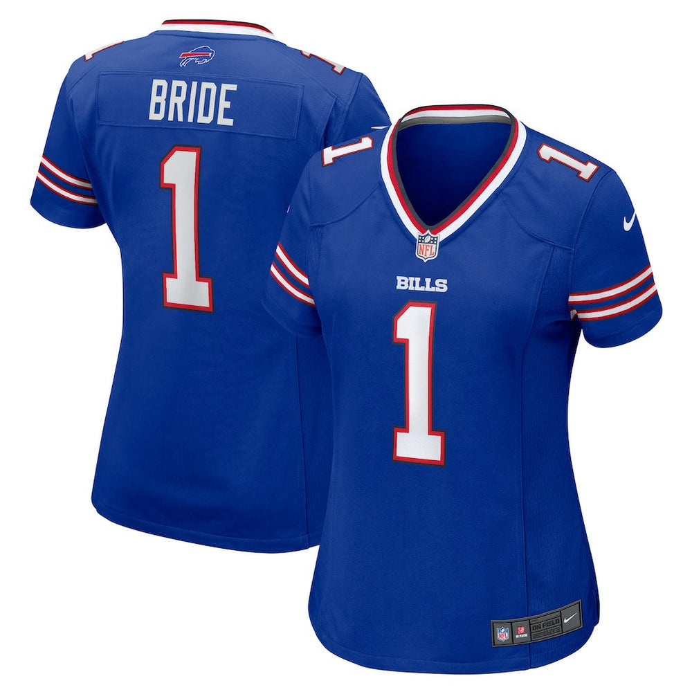 Number 1 Bride Buffalo Bills Women's Game Jersey - Royal Jerseys