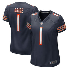 Number 1 Bride Chicago Bears Women's Game Jersey - Navy Jerseys