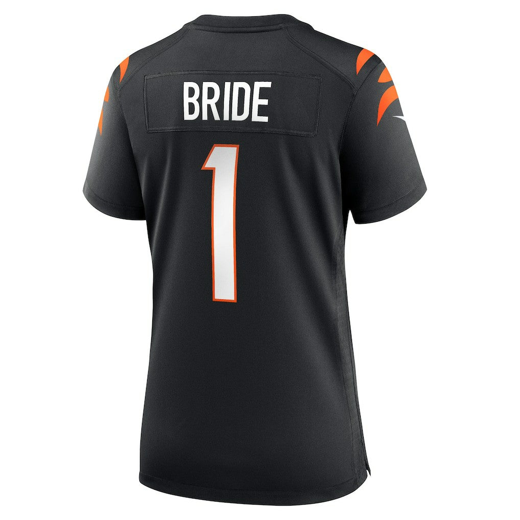 Number 1 Bride Cincinnati Bengals Women's Game Jersey - Black Jerseys