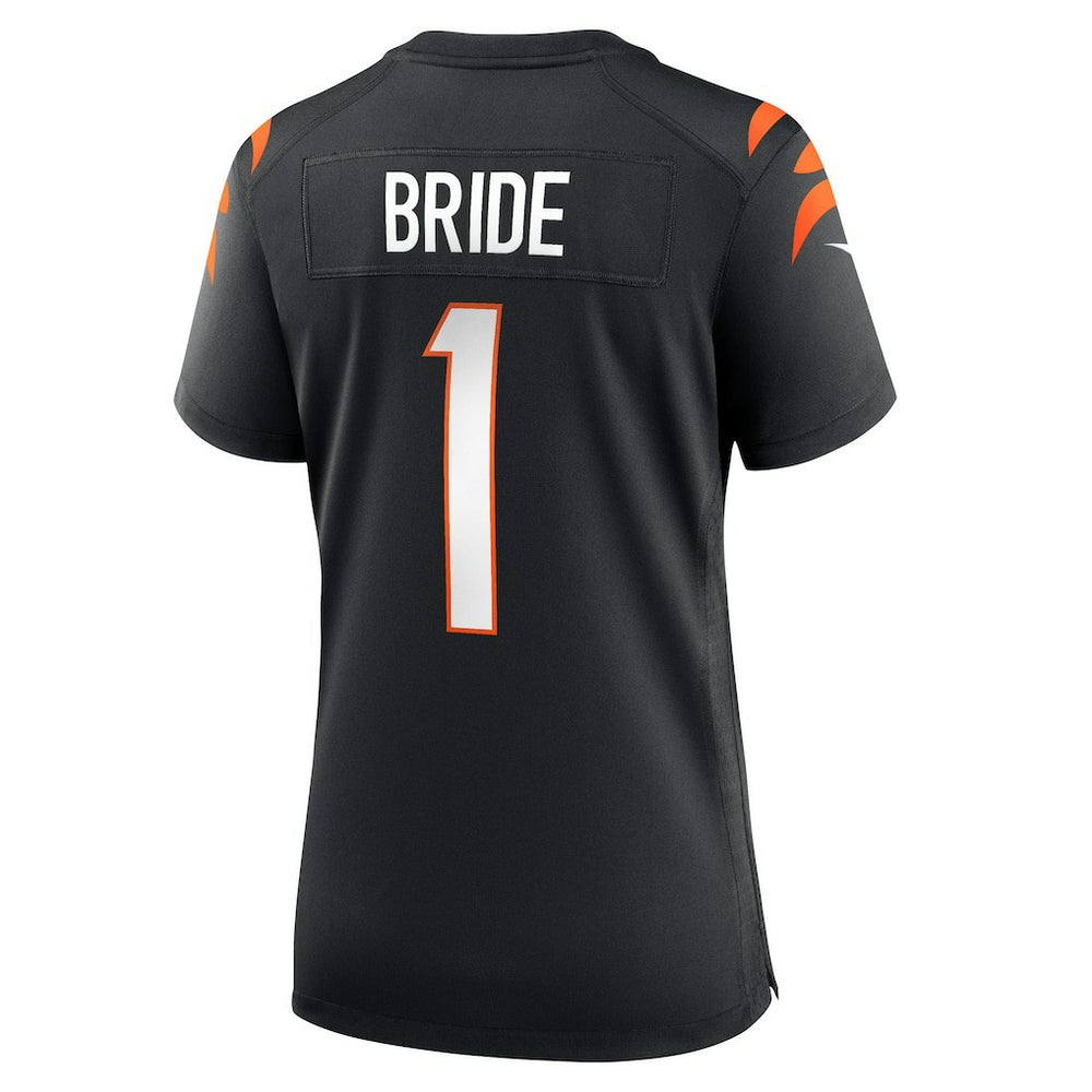 Number 1 Bride Cincinnati Bengals Women's Game Jersey - Black Jerseys