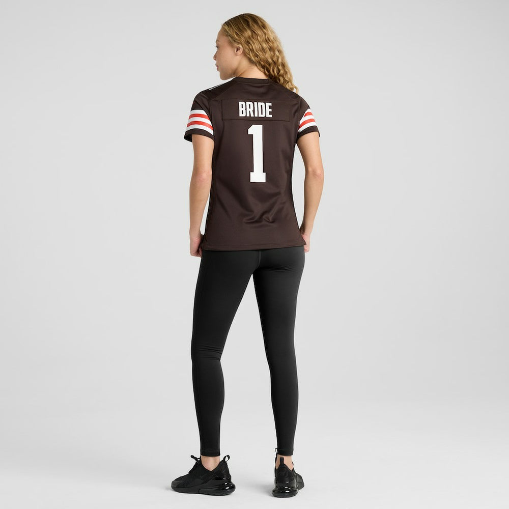 Number 1 Bride Cleveland Browns Women's Game Jersey - Brown Jerseys