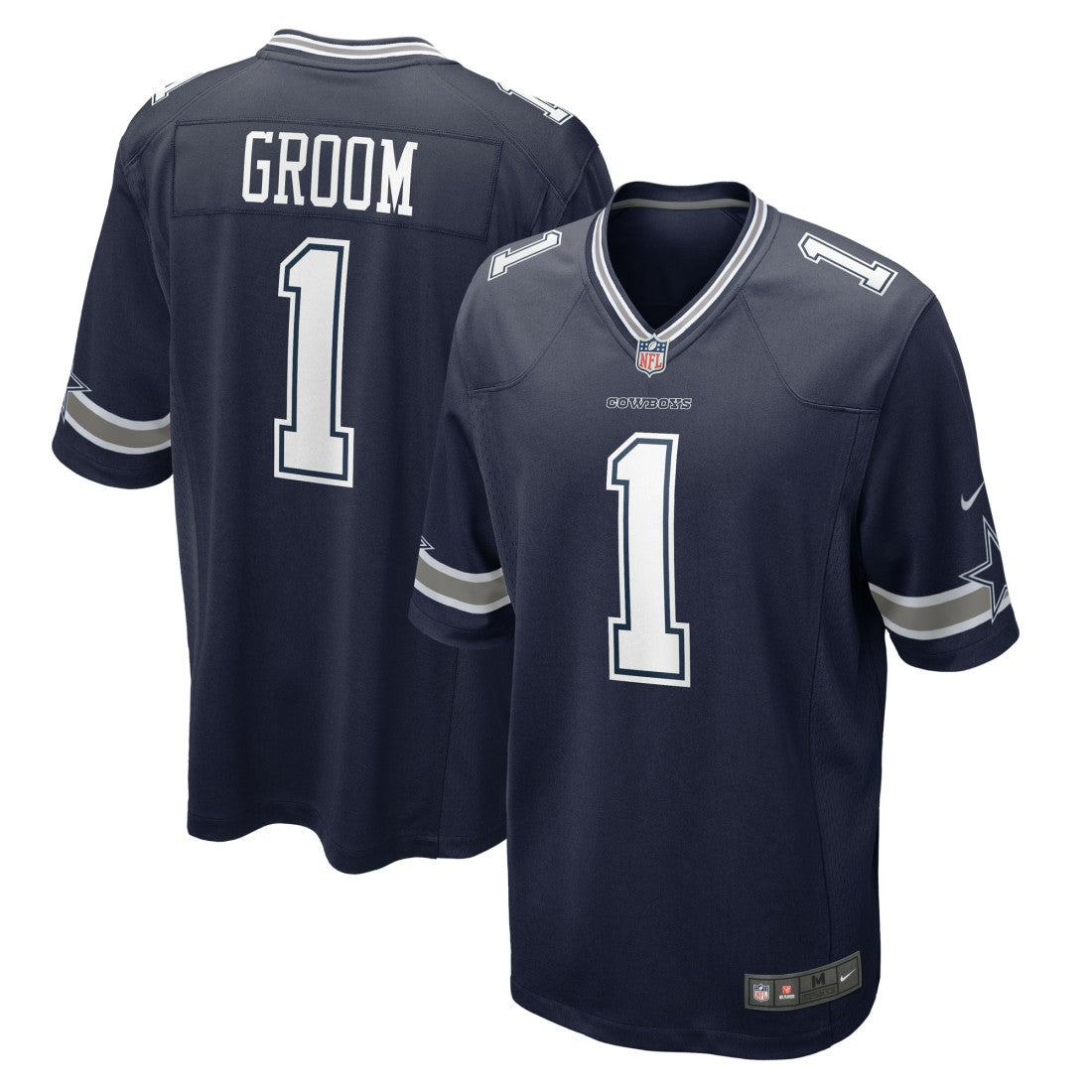 Number 1 Groom Dallas Cowboys Game Jersey - Navy Jerseys