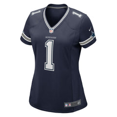 Number 1 Bride Dallas Cowboys Women's Game Jersey - Navy Jerseys
