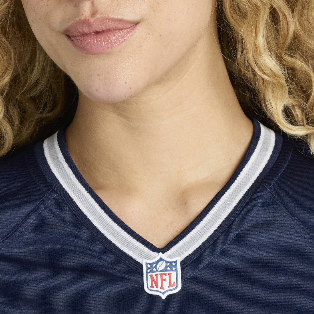 Number 1 Bride Dallas Cowboys Women's Game Jersey - Navy Jerseys