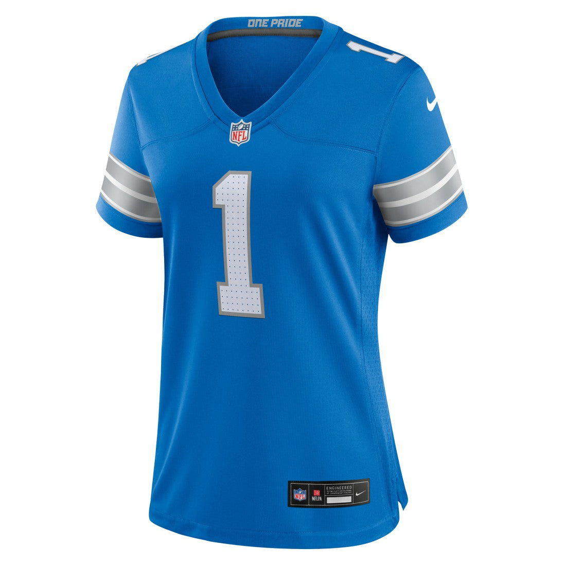 Number 1 Bride Detroit Lions Women's Game Jersey - Blue Jerseys