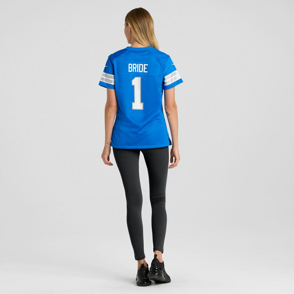 Number 1 Bride Detroit Lions Women's Game Jersey - Blue Jerseys