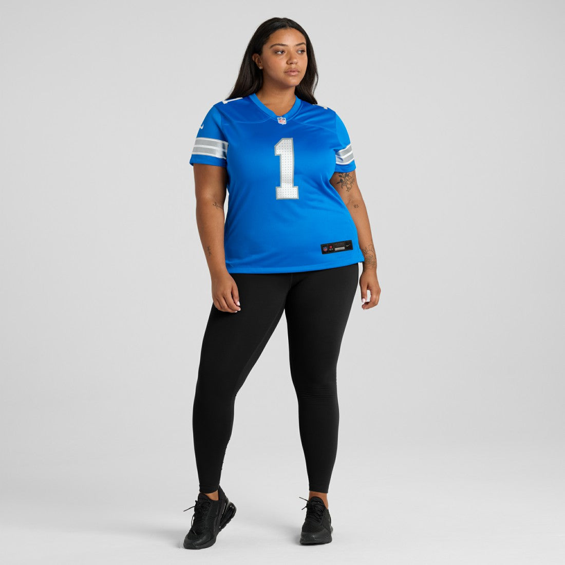 Number 1 Bride Detroit Lions Women's Game Jersey - Blue Jerseys