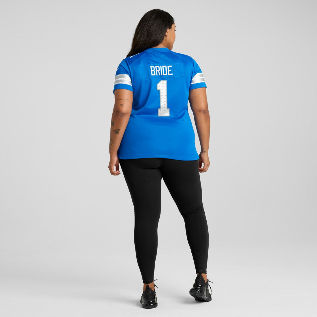 Number 1 Bride Detroit Lions Women's Game Jersey - Blue Jerseys