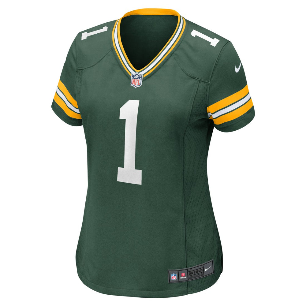 Number 1 Bride Green Bay Packers Women's Game Jersey - Green Jerseys