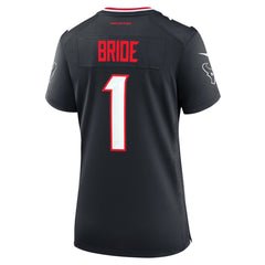 Number 1 Bride Houston Texans Women's Game Jersey - Navy Jerseys