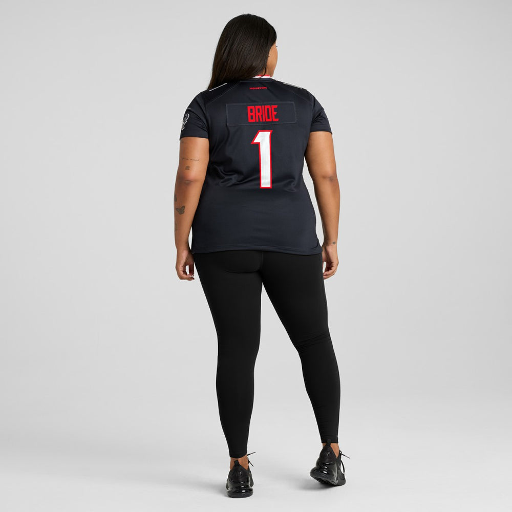 Number 1 Bride Houston Texans Women's Game Jersey - Navy Jerseys