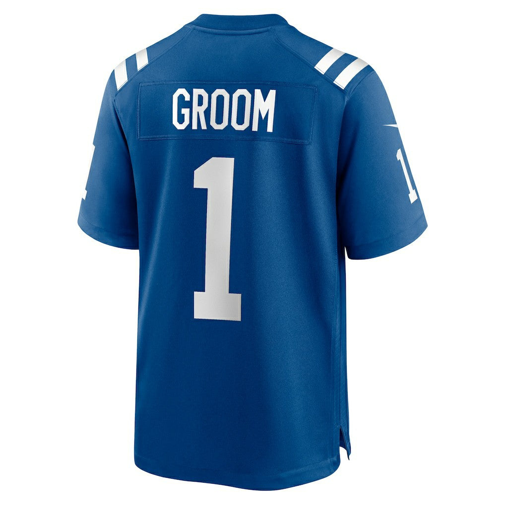Number 1 Groom Indianapolis Colts Game Jersey - Royal Jerseys