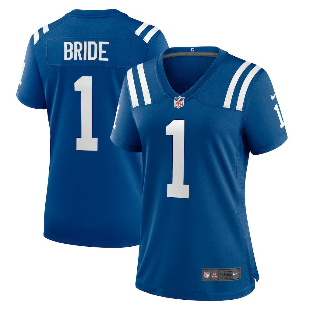 Number 1 Bride Indianapolis Colts Women's Game Jersey - Royal Jerseys