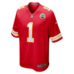 Number 1 Groom Kansas City Chiefs Game Jersey - Red Jerseys