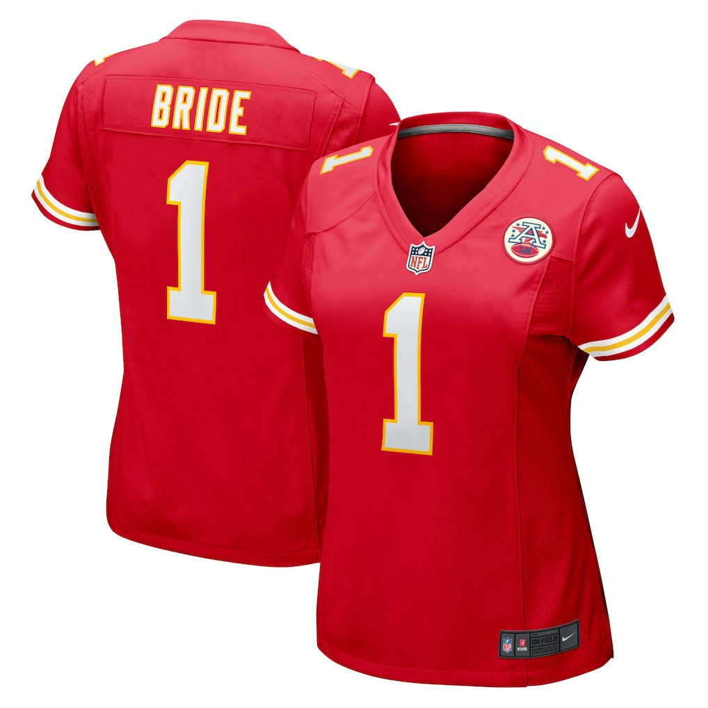 Number 1 Bride Kansas City Chiefs Women's Game Jersey - Red Jerseys
