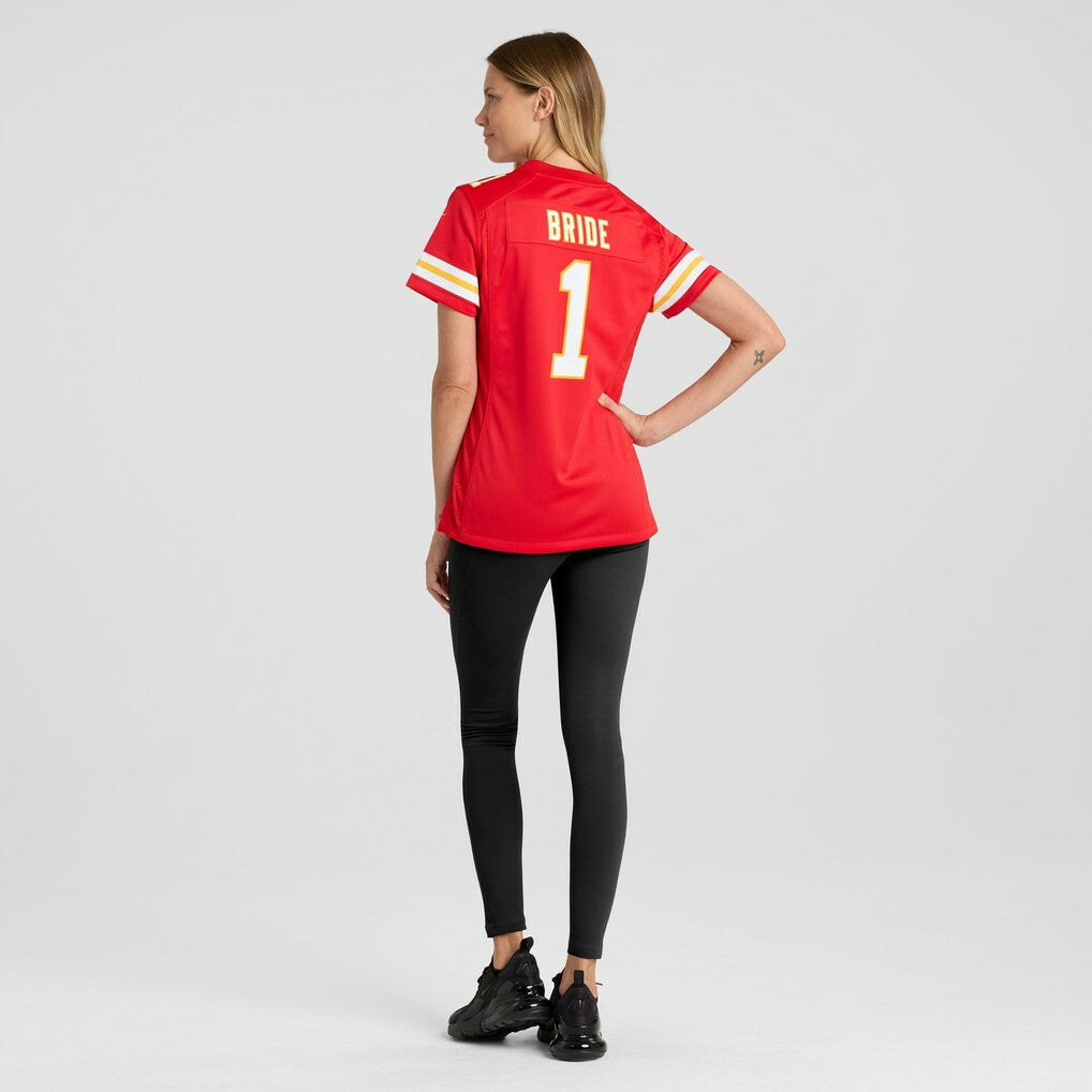 Number 1 Bride Kansas City Chiefs Women's Game Jersey - Red Jerseys