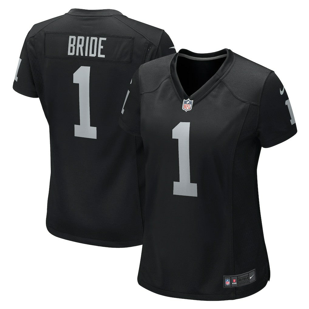 Number 1 Bride Las Vegas Raiders Women's Game Jersey - Black Jerseys