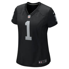 Number 1 Bride Las Vegas Raiders Women's Game Jersey - Black Jerseys