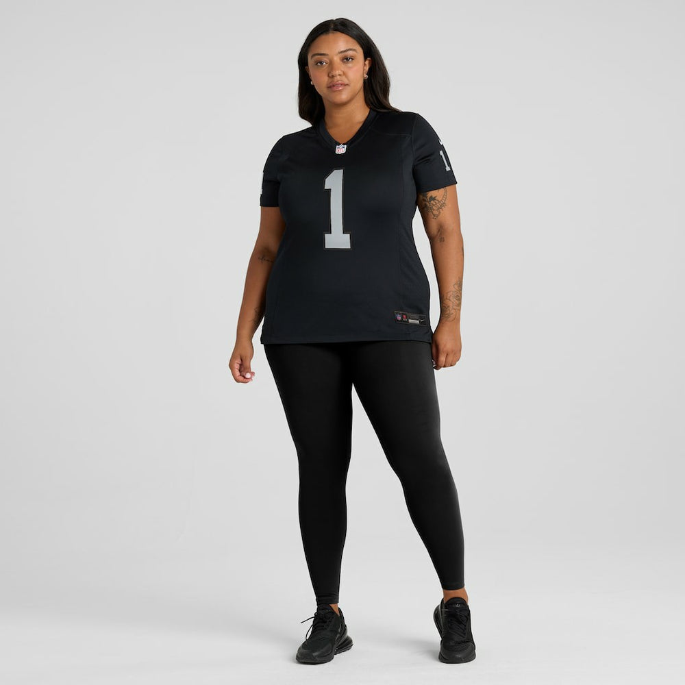 Number 1 Bride Las Vegas Raiders Women's Game Jersey - Black Jerseys