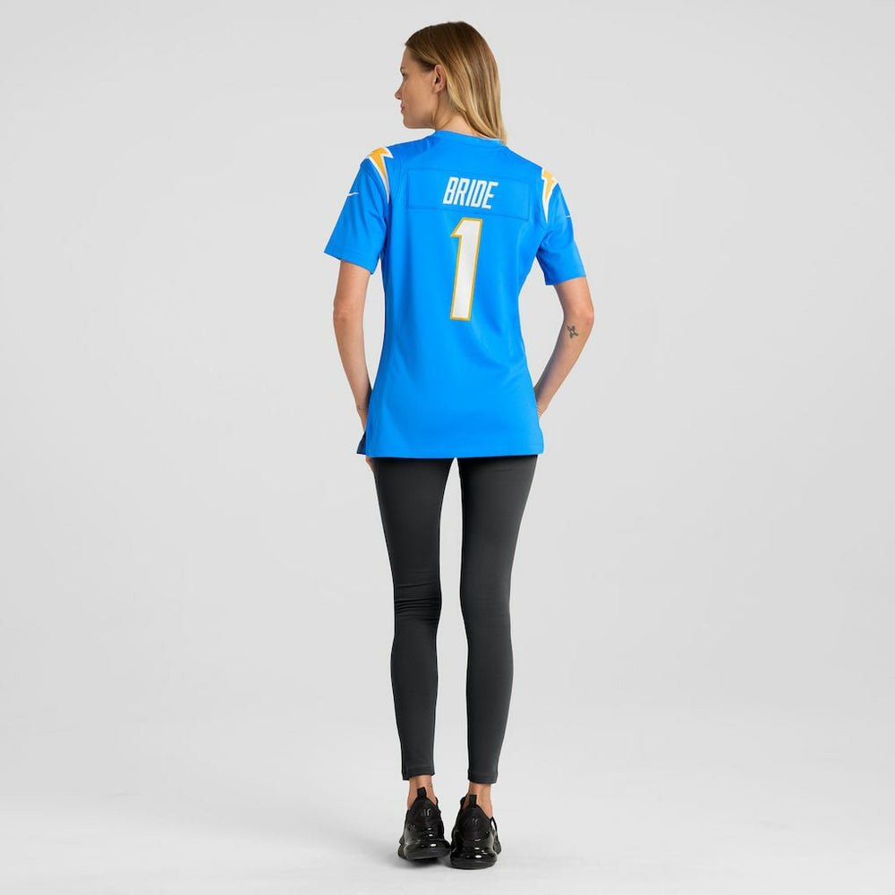 Number 1 Bride Los Angeles Chargers Women's Game Jersey - Powder Blue Jerseys