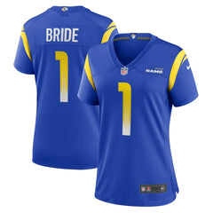 Number 1 Bride Los Angeles Rams Women's Game Jersey - Royal Jerseys