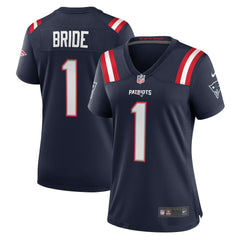 Number 1 Bride New England Patriots Women's Game Jersey - Navy Jerseys