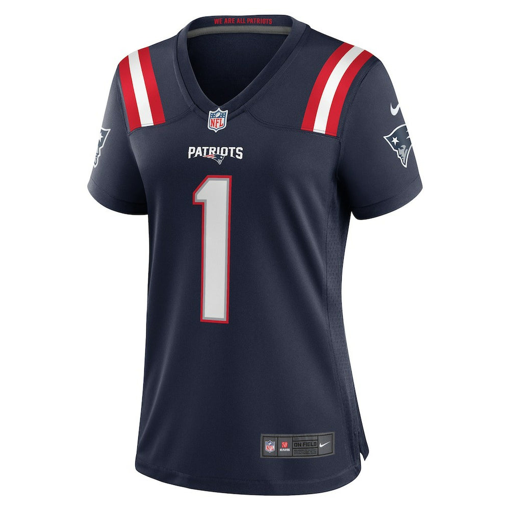 Number 1 Bride New England Patriots Women's Game Jersey - Navy Jerseys