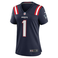 Number 1 Bride New England Patriots Women's Game Jersey - Navy Jerseys