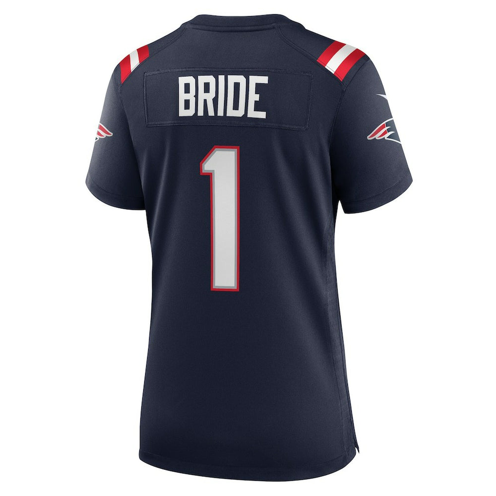 Number 1 Bride New England Patriots Women's Game Jersey - Navy Jerseys