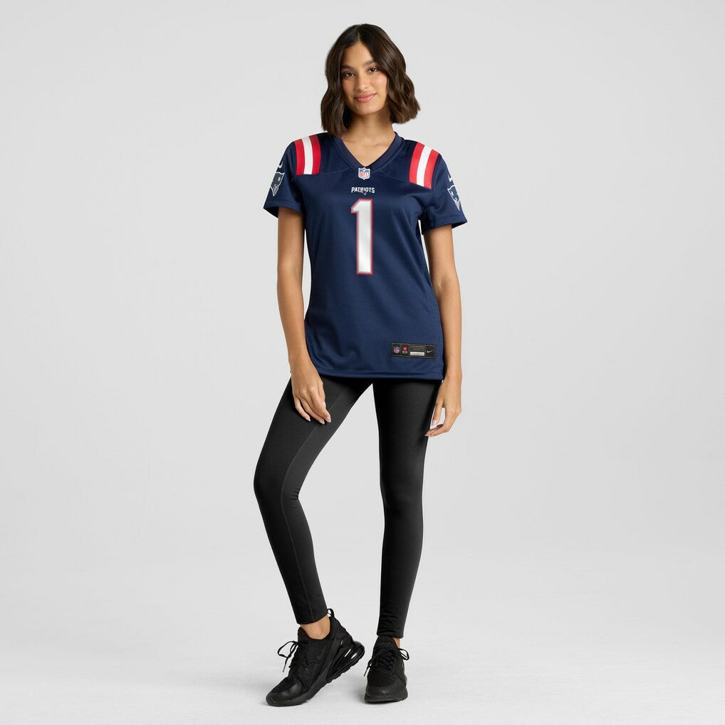 Number 1 Bride New England Patriots Women's Game Jersey - Navy Jerseys