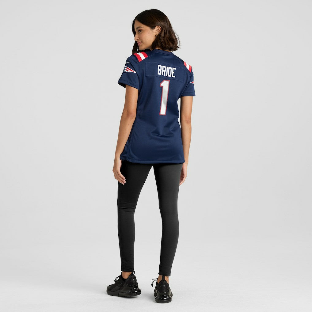 Number 1 Bride New England Patriots Women's Game Jersey - Navy Jerseys