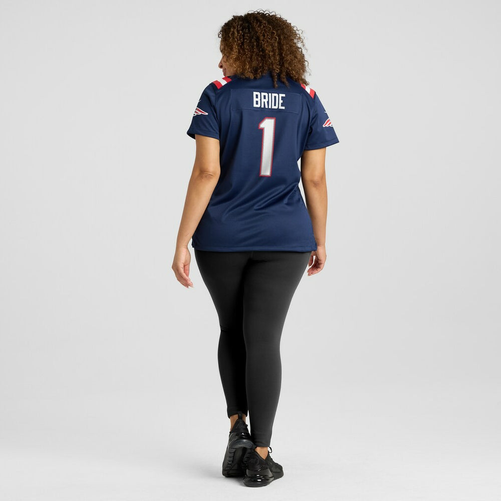 Number 1 Bride New England Patriots Women's Game Jersey - Navy Jerseys