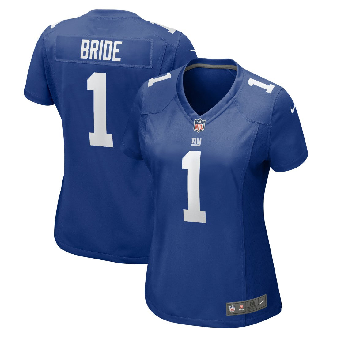 Number 1 Bride New York Giants Women's Game Jersey - Royal Jerseys