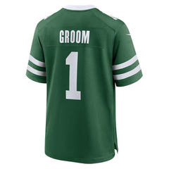 Number 1 Groom New York Jets Game Jersey - Legacy Green Jerseys