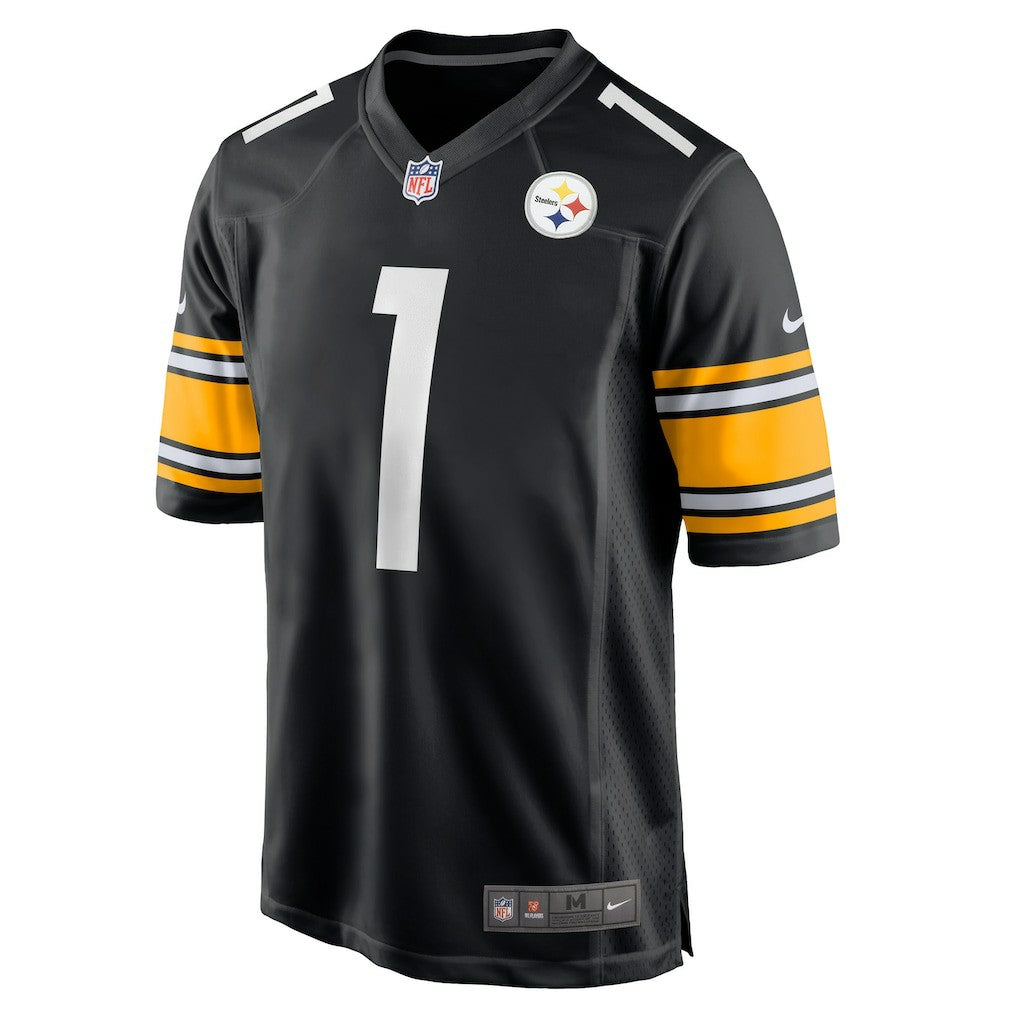 Number 1 Groom Pittsburgh Steelers Game Jersey - Black Jerseys