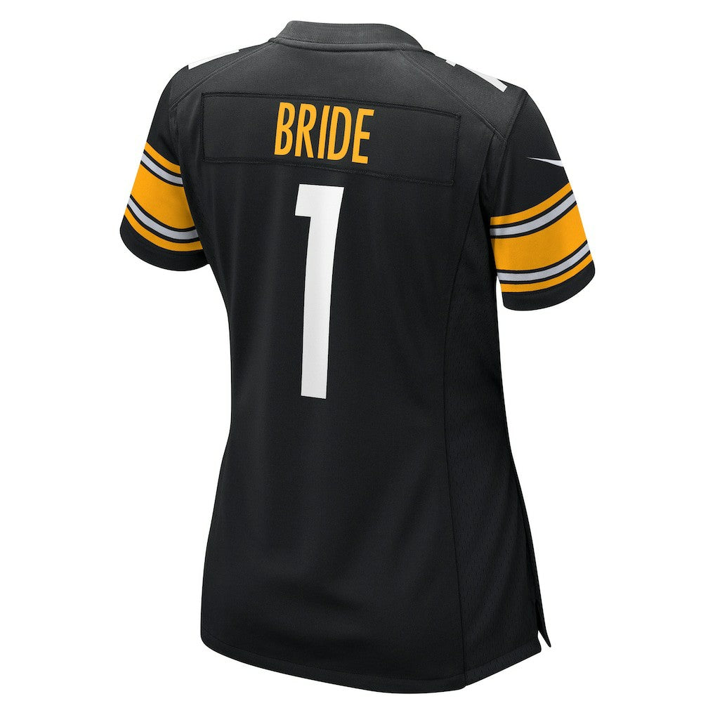 Number 1 Bride Pittsburgh Steelers Women's Game Jersey - Black Jerseys